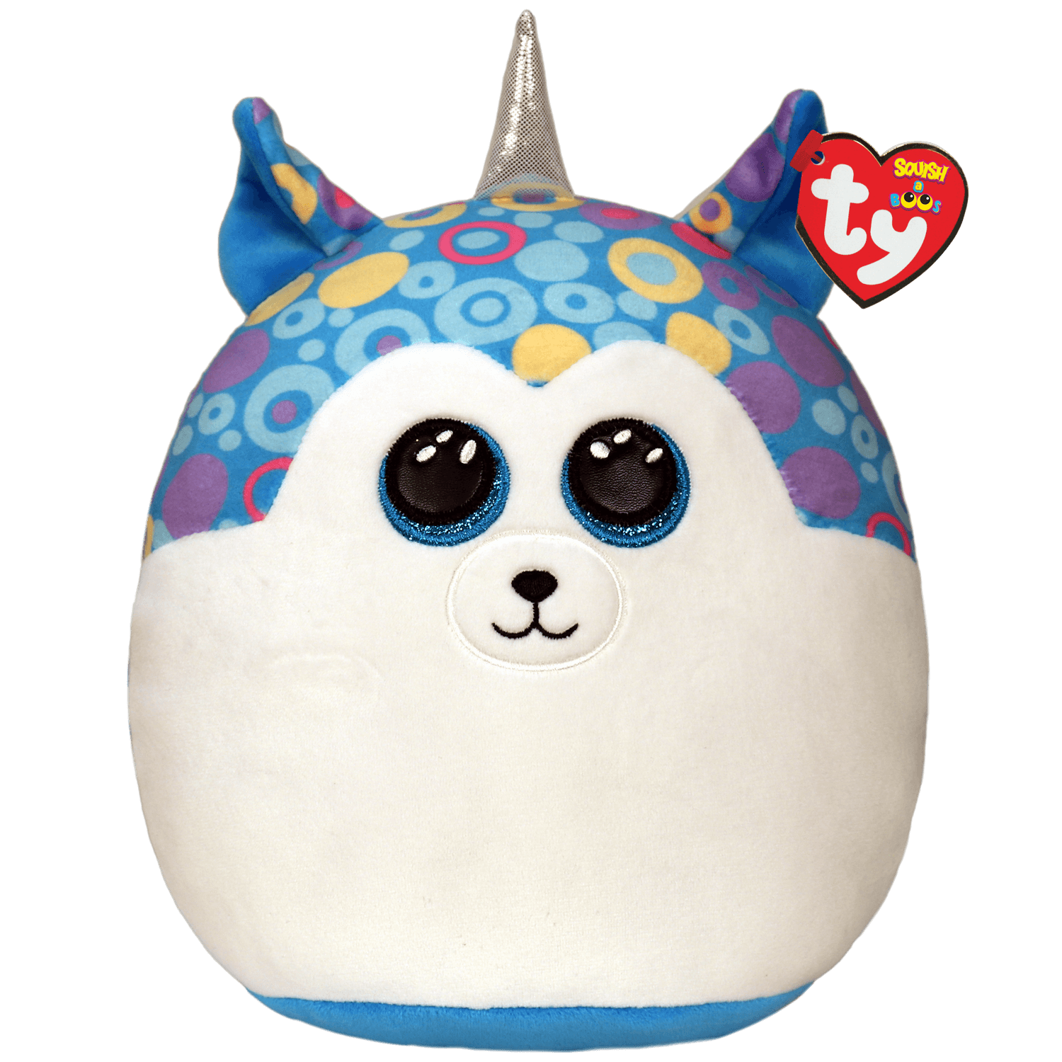Ty Beanie Squish-A-Boos Collection - Helena Blue Husky Medium 10