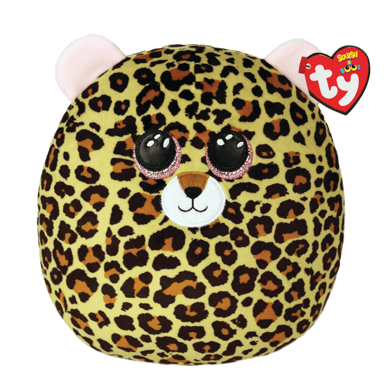 Ty Beanie Squish A Boos Collection Livvie Spotted Leopard Medium 1