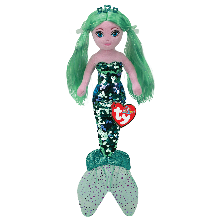 Ty Sea Sequins Azure Sequin Aqua Mermaid - Small 10"-TY Inc-Little Giant Kidz
