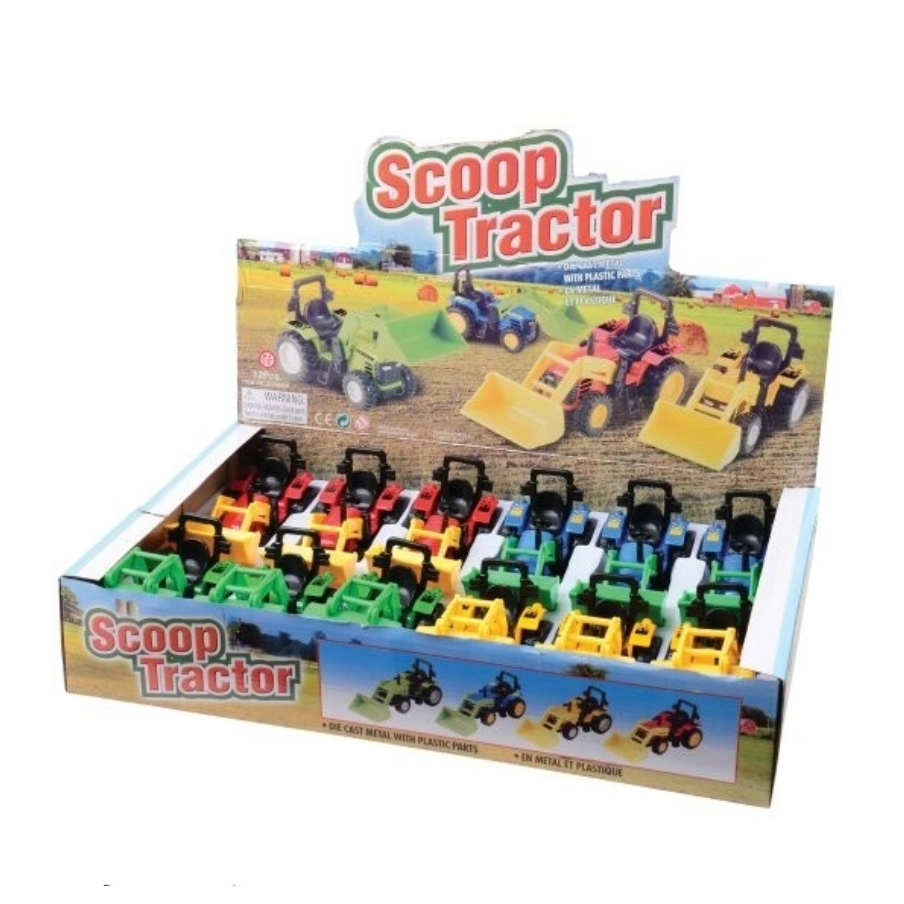 U.S. Toy Die-Cast Scoop Tractor (Assorted Color)-U.S. TOY-Little Giant Kidz