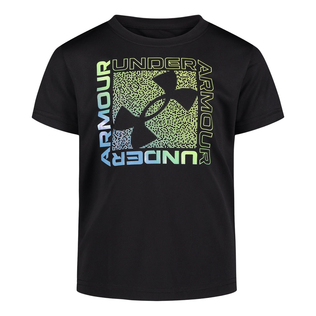 Under Armour Boys' UA Iridescent Core Short Sleeve - Black-UNDER ARMOUR-Little Giant Kidz