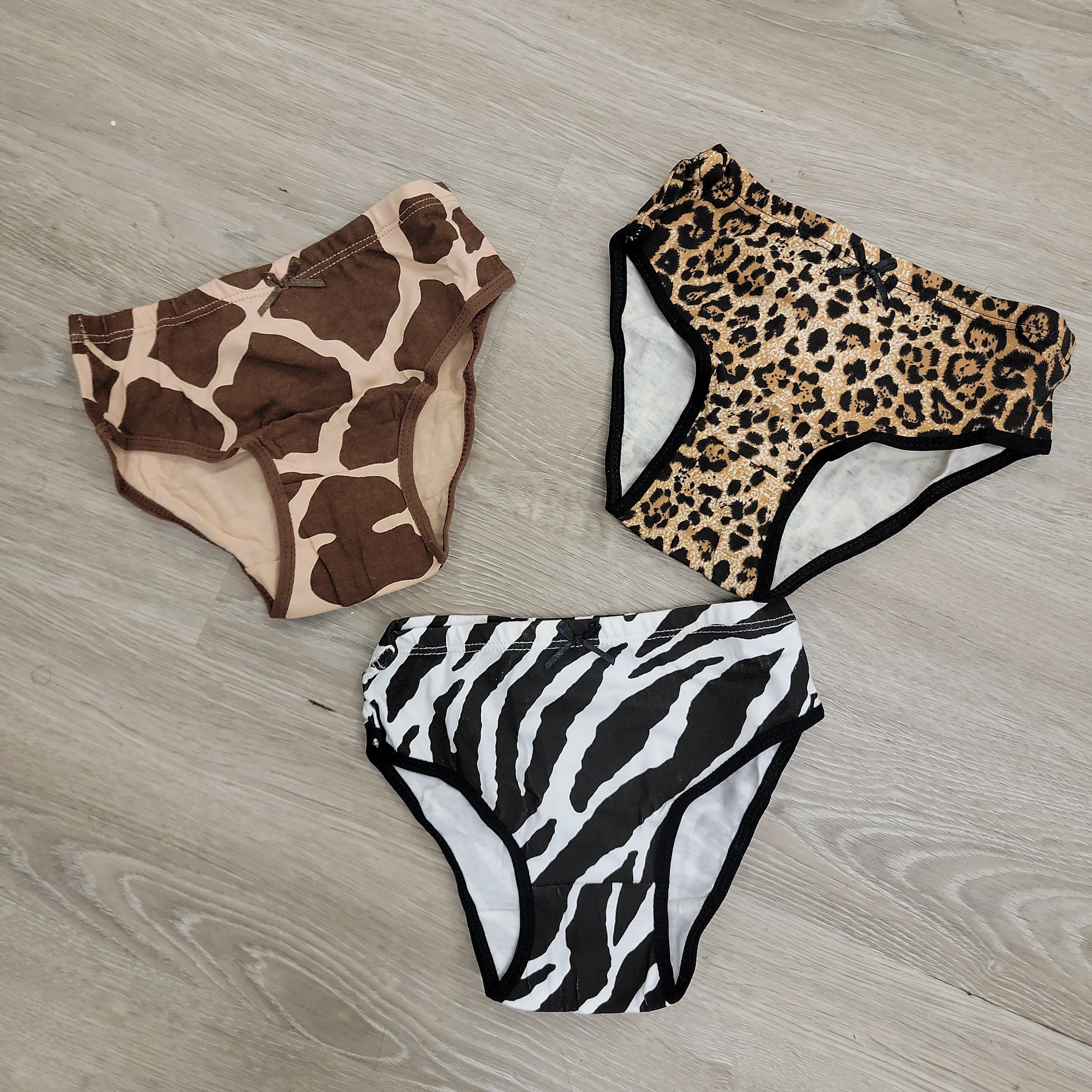 Vaenait Girls Cotton Bikini Briefs 3-Pack - Safari-Vaenait-Little Giant Kidz