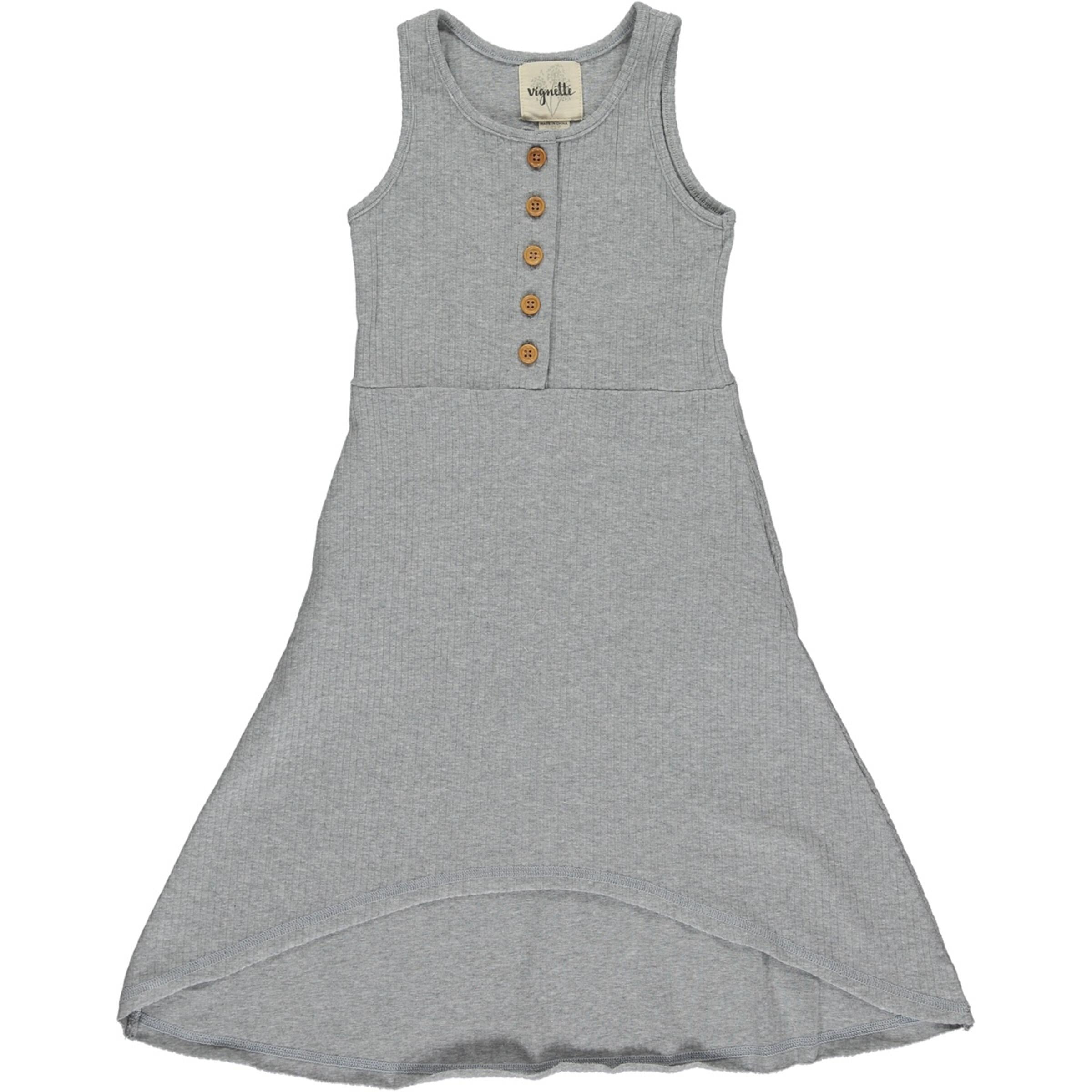 Vignette Grey Daphne Dress-VIGNETTE-Little Giant Kidz