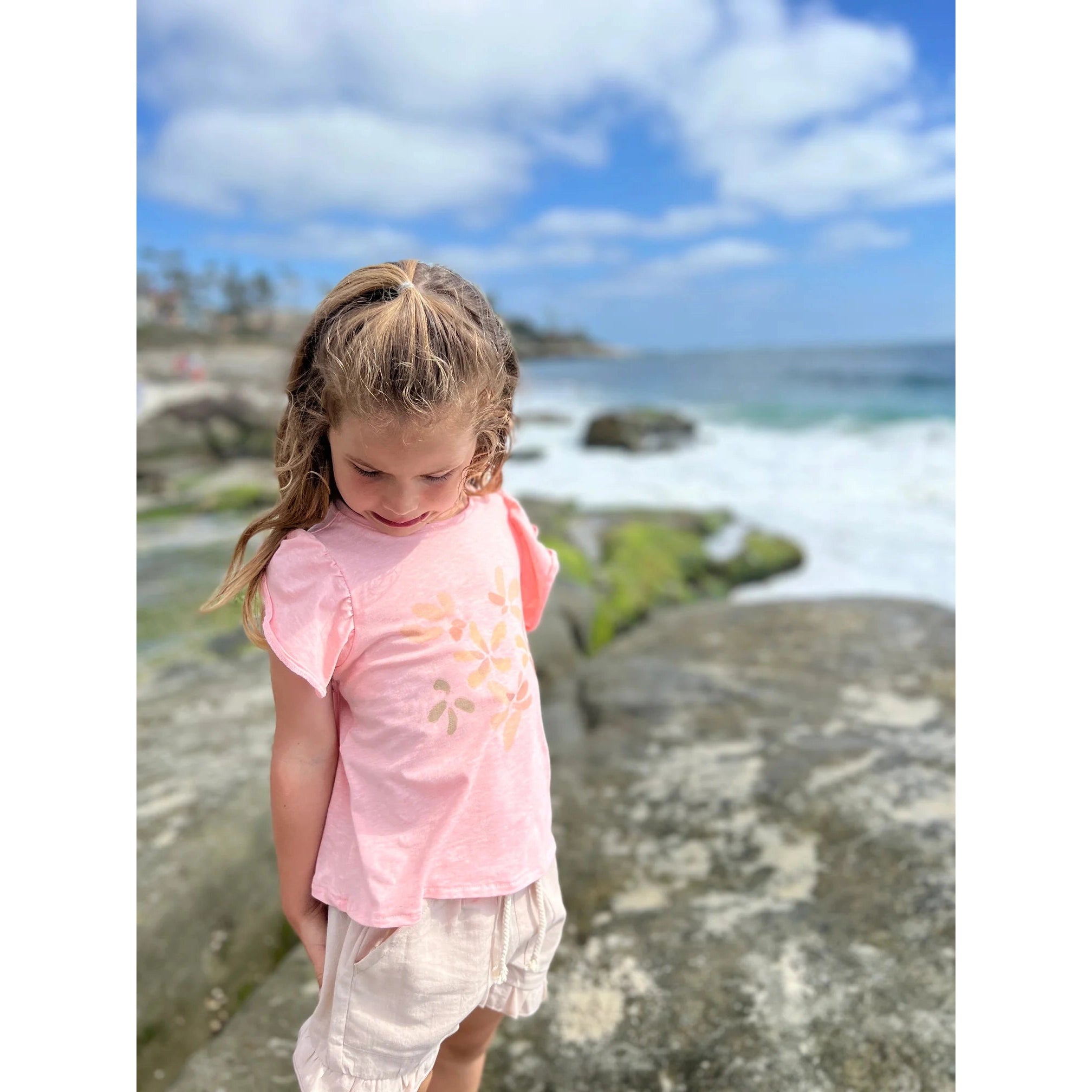 Vignette Stone Brynlee Ruffle Shorts-VIGNETTE-Little Giant Kidz