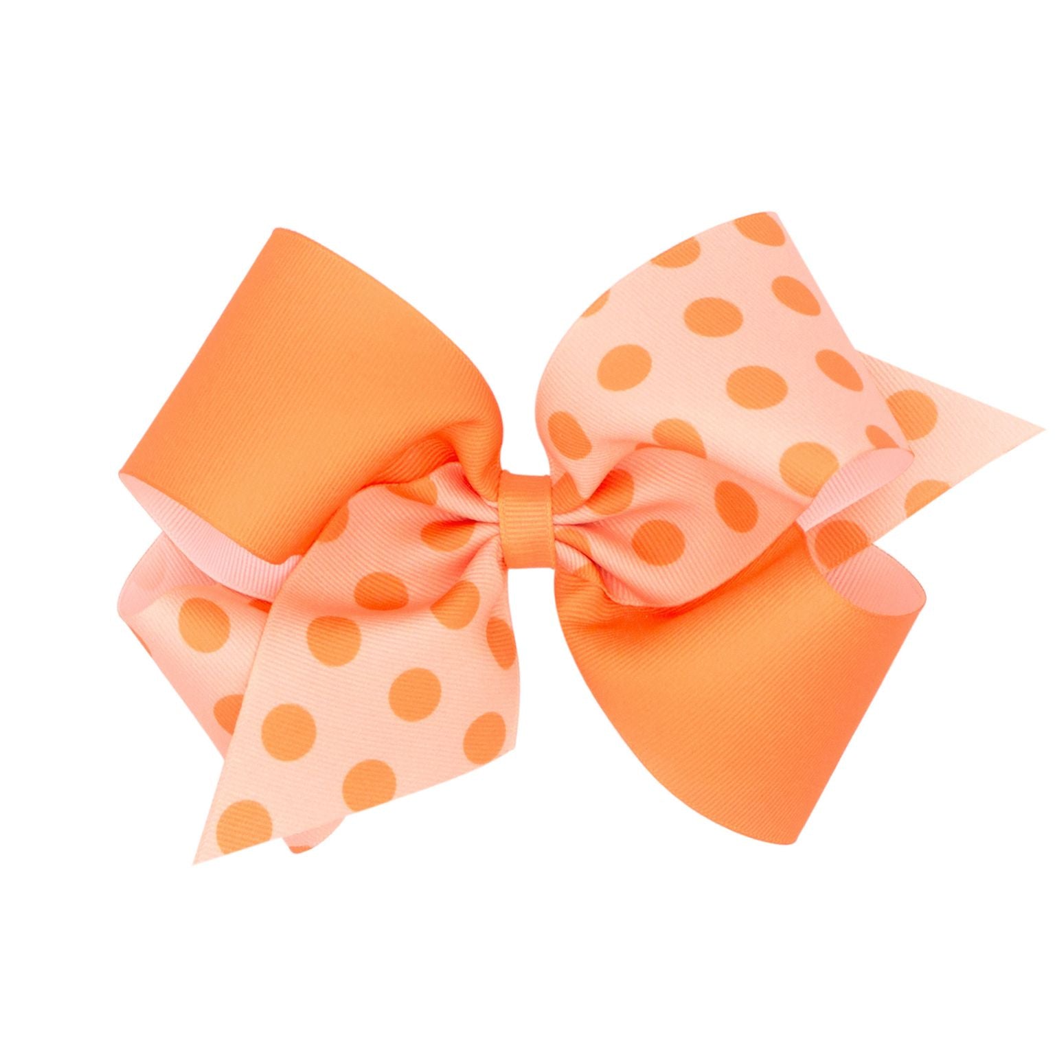 Wee Ones King Color Block Polka Dot Grosgrain Bow-WEE ONES-Little Giant Kidz