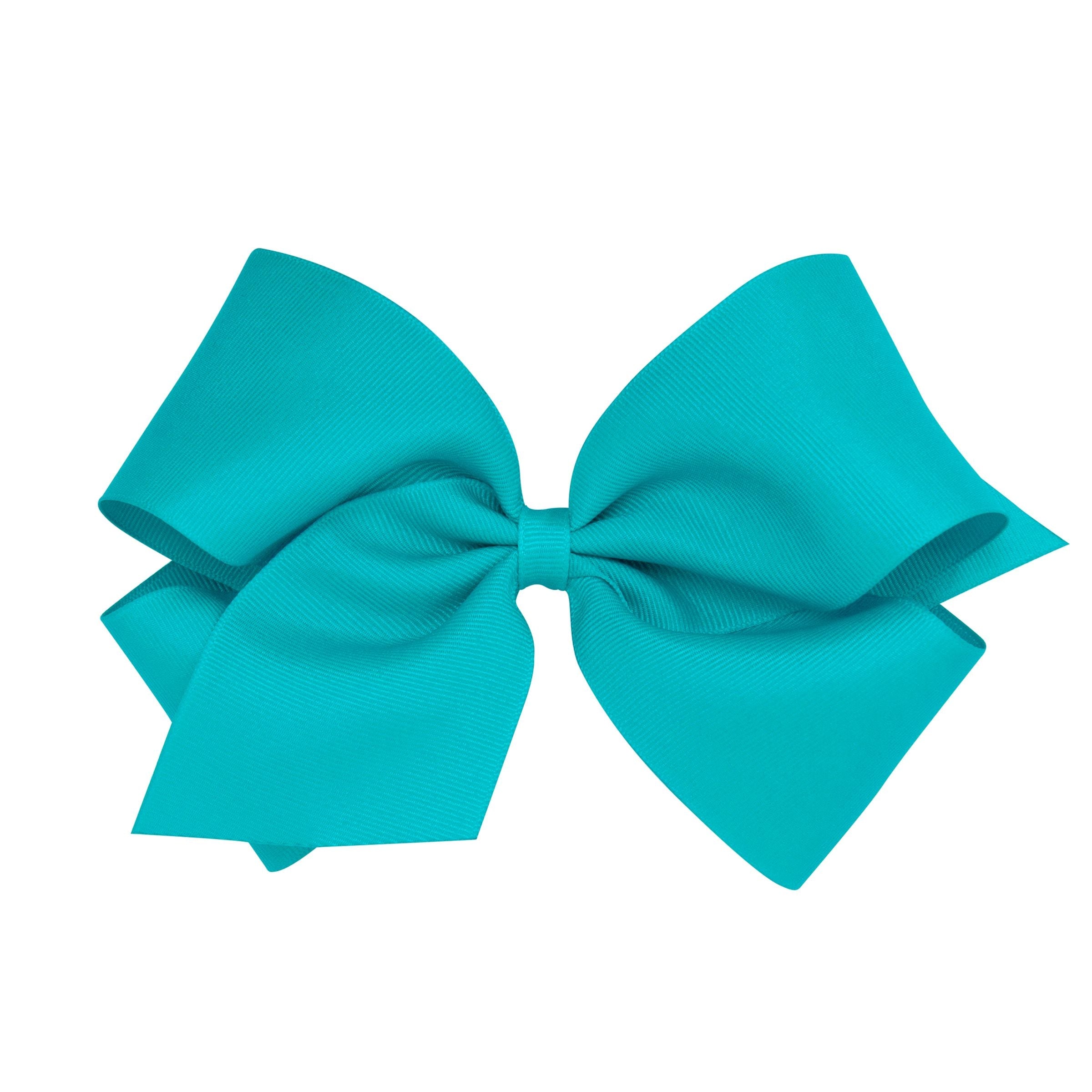Wee Ones King Solid Grosgrain Bow (Plain Wrap)-WEE ONES-Little Giant Kidz