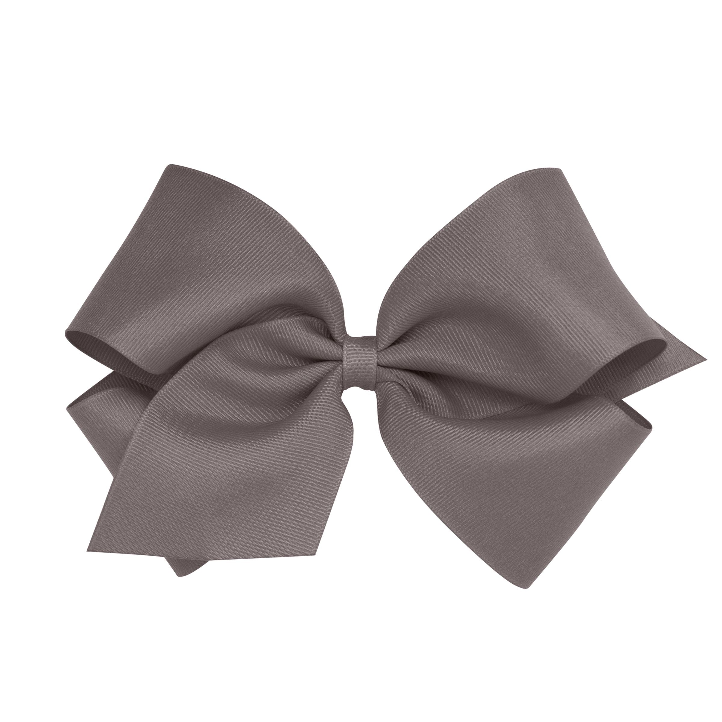Wee Ones King Solid Grosgrain Bow (Plain Wrap)-WEE ONES-Little Giant Kidz