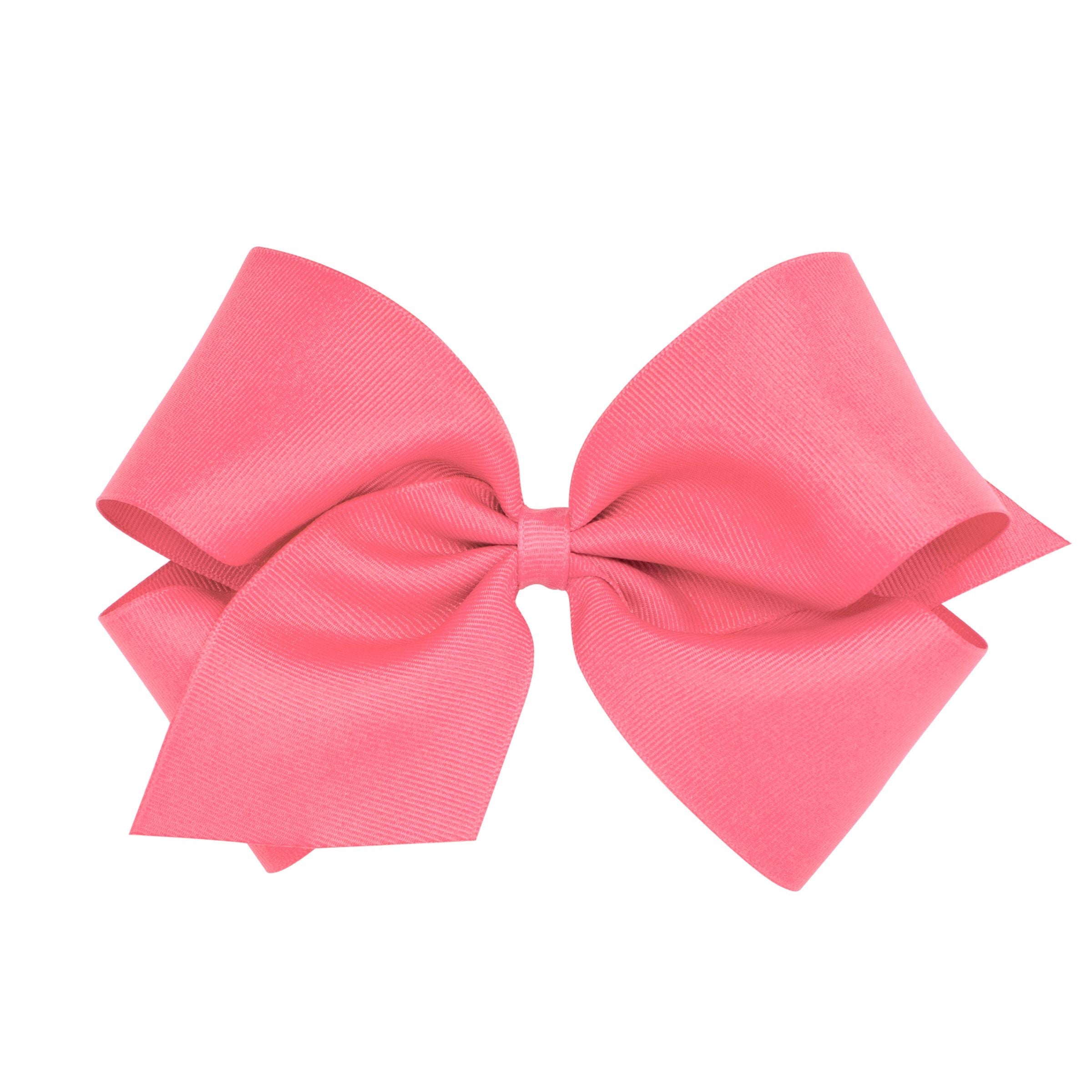 Wee Ones King Solid Grosgrain Bow (Plain Wrap)-WEE ONES-Little Giant Kidz