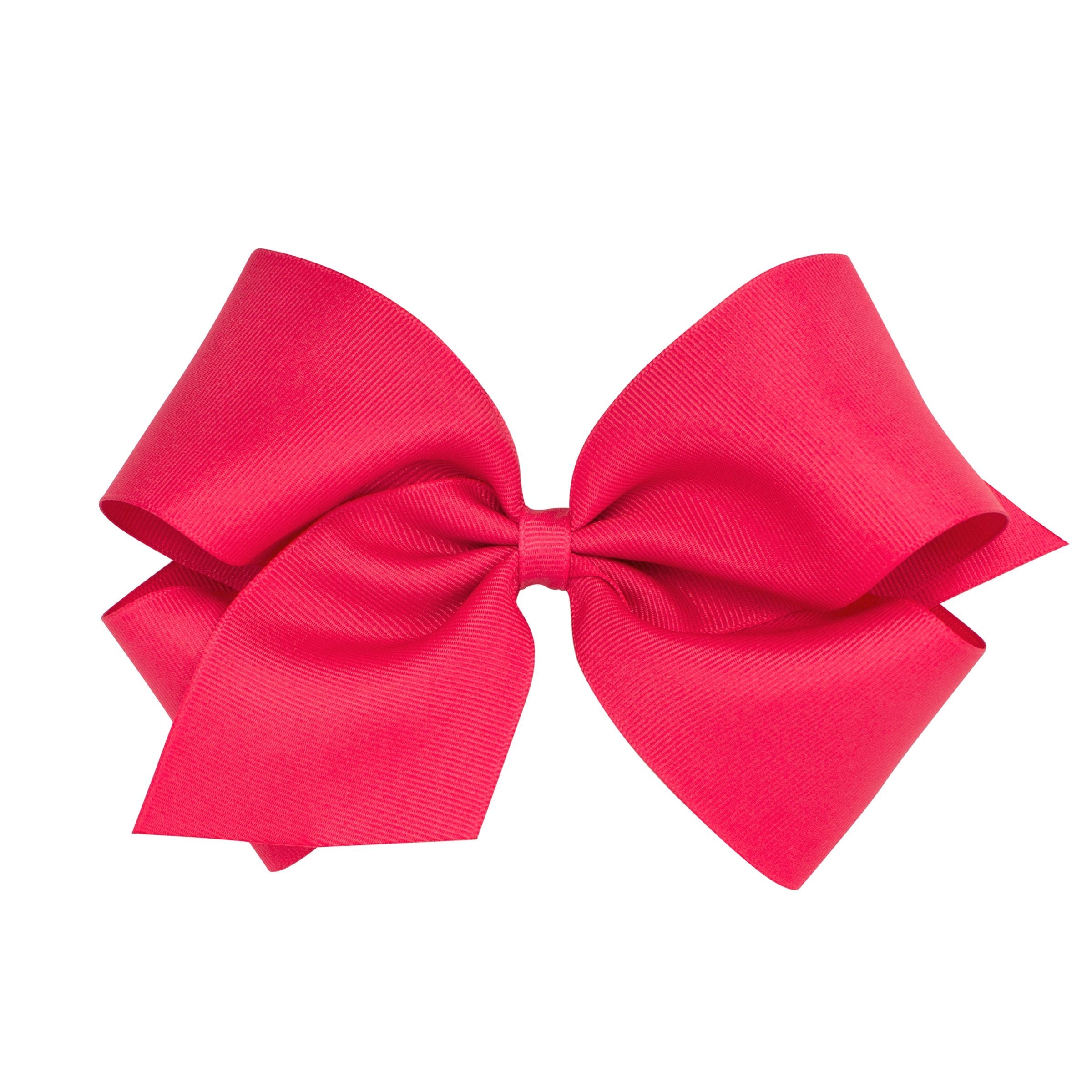 Wee Ones King Solid Grosgrain Bow (Plain Wrap)-WEE ONES-Little Giant Kidz