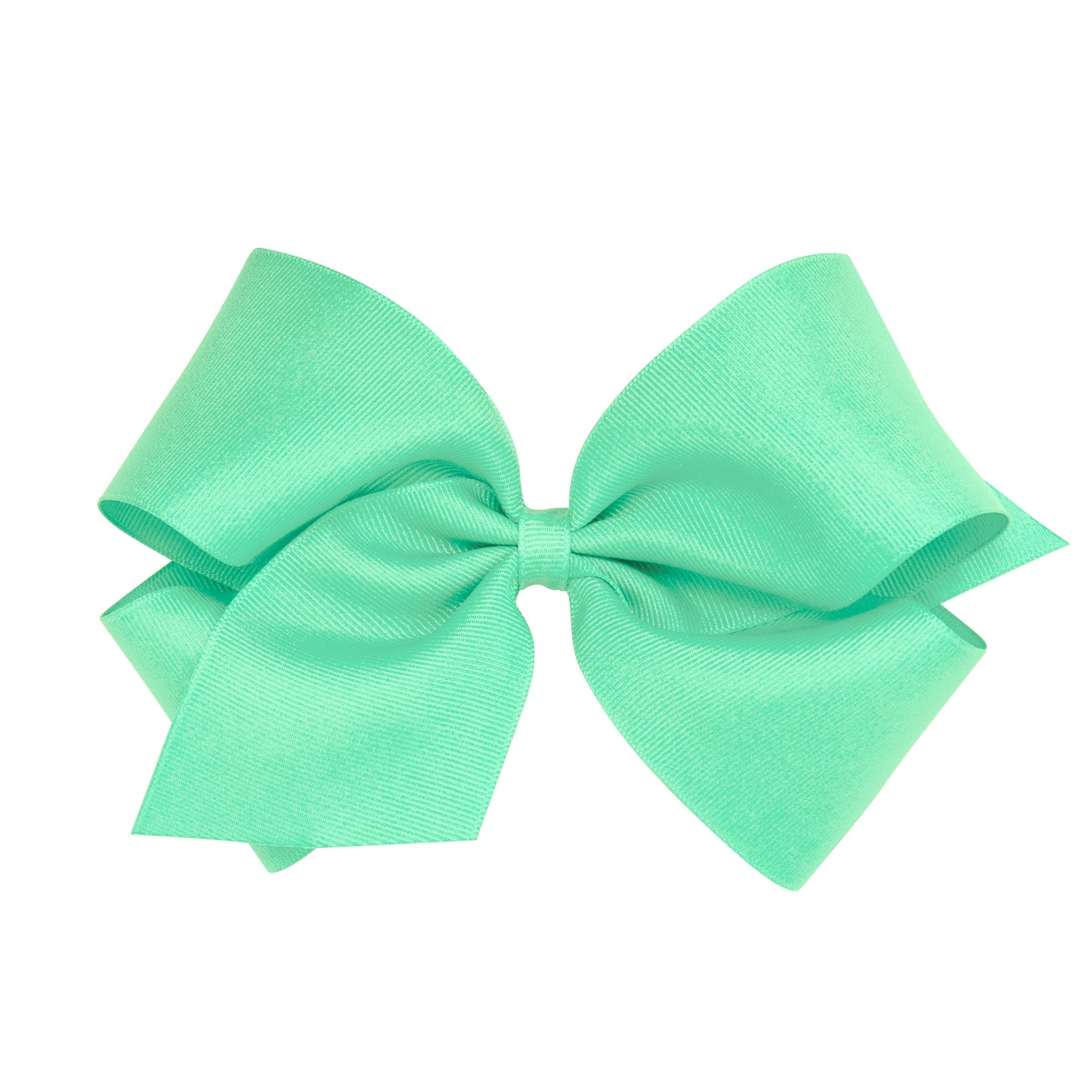 Wee Ones King Solid Grosgrain Bow (Plain Wrap)-WEE ONES-Little Giant Kidz