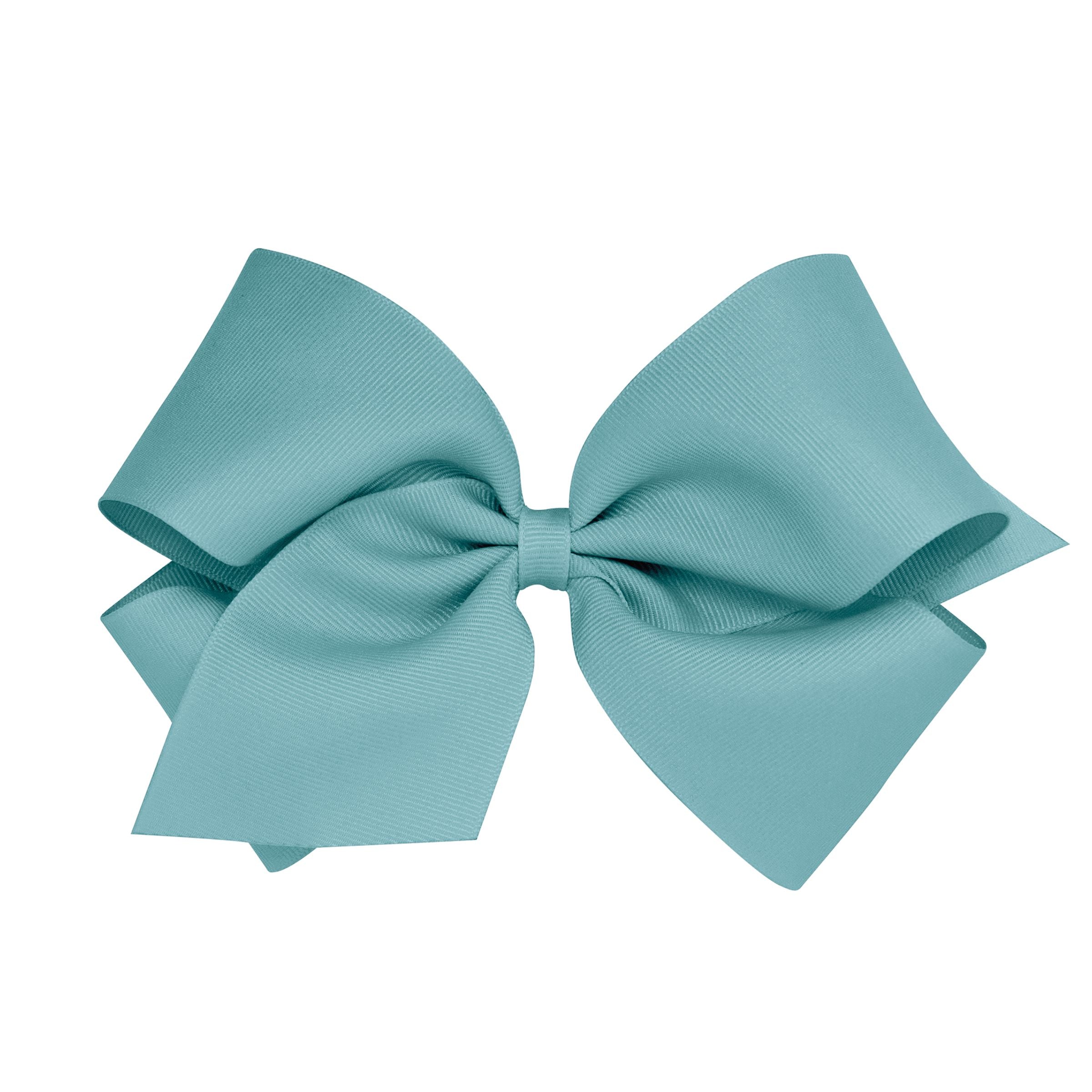 Wee Ones King Solid Grosgrain Bow (Plain Wrap)-WEE ONES-Little Giant Kidz