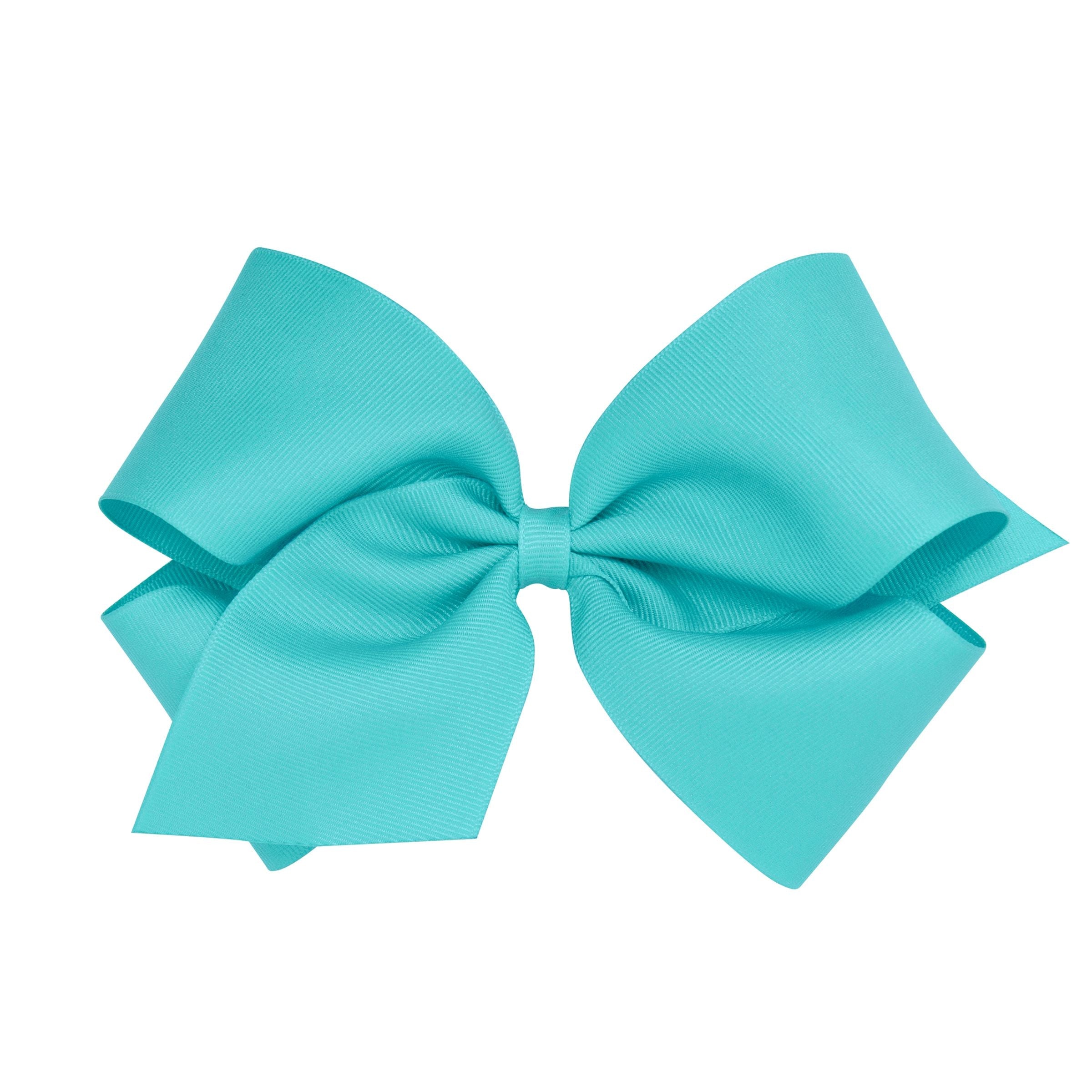 Wee Ones King Solid Grosgrain Bow (Plain Wrap)-WEE ONES-Little Giant Kidz