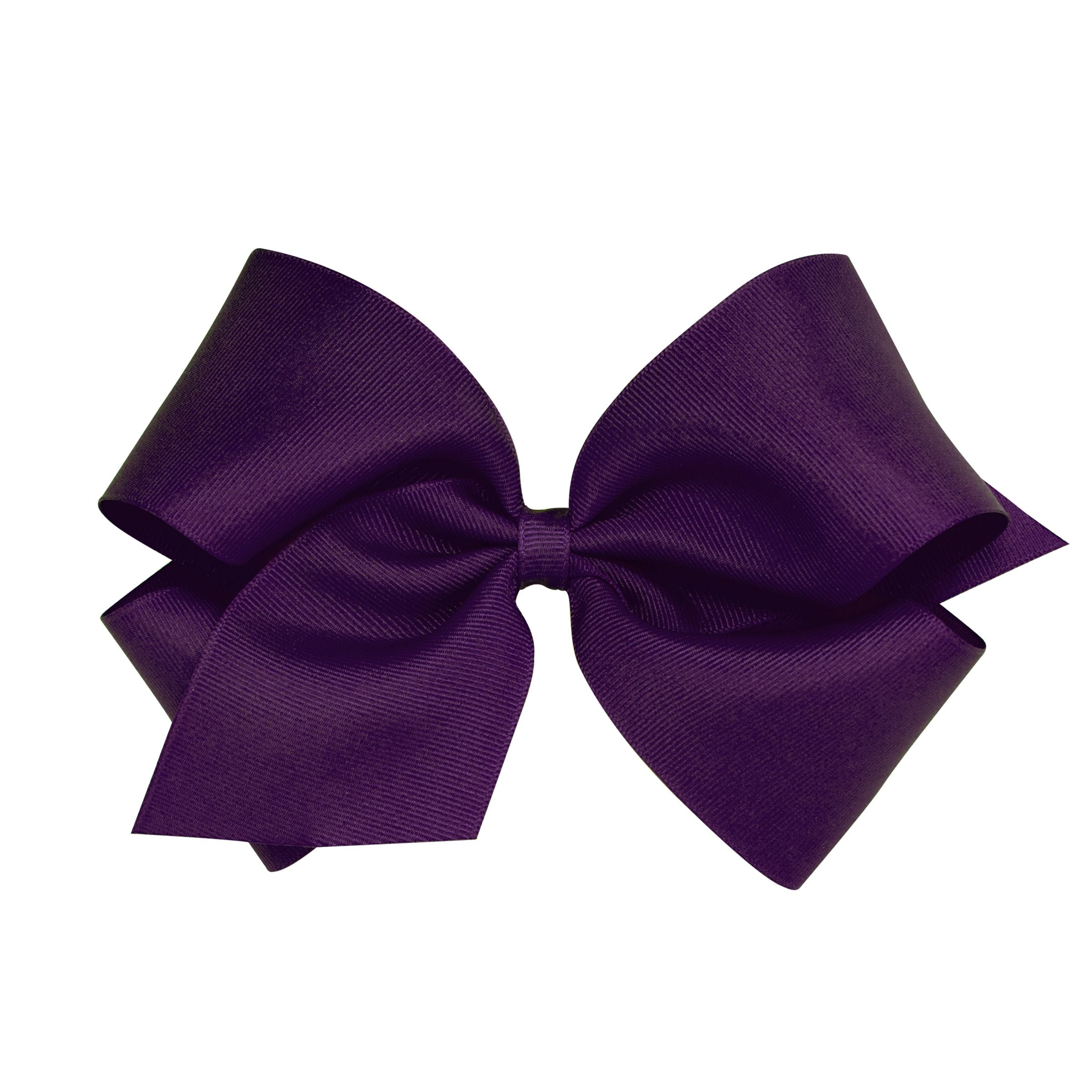 Wee Ones King Solid Grosgrain Bow (Plain Wrap)-WEE ONES-Little Giant Kidz
