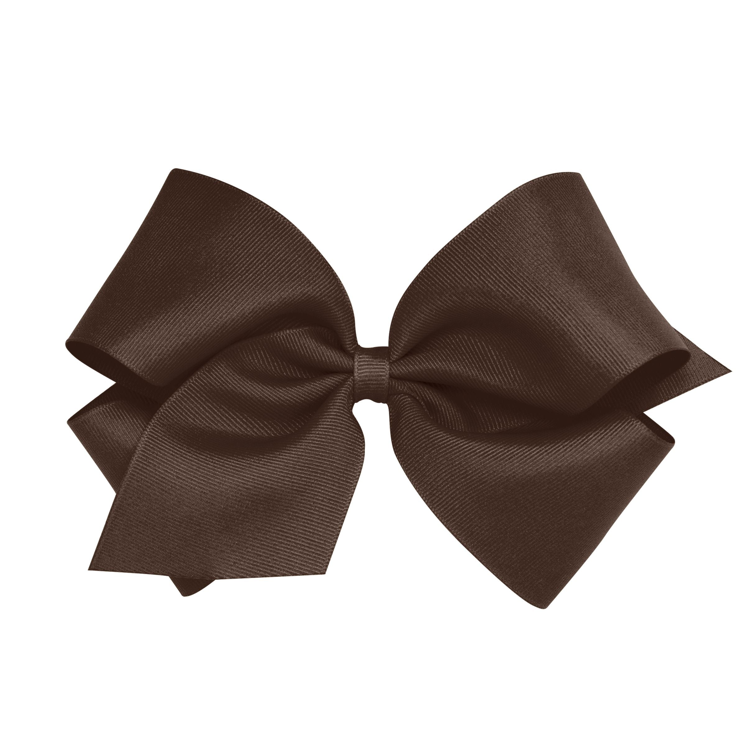 Wee Ones King Solid Grosgrain Bow (Plain Wrap)-WEE ONES-Little Giant Kidz