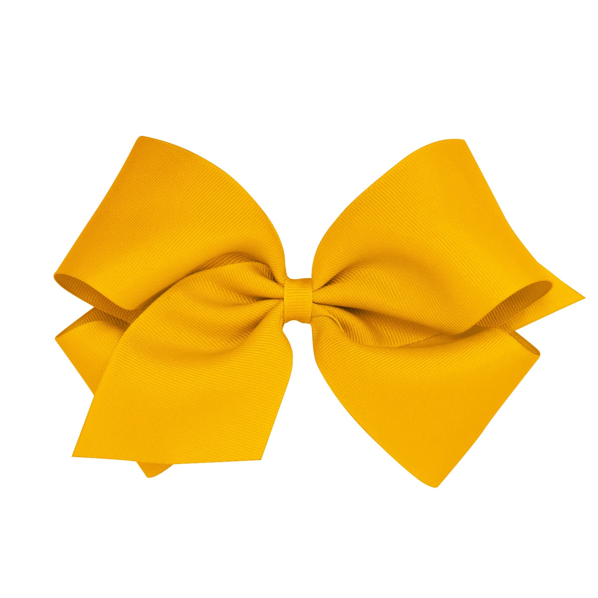 Wee Ones King Solid Grosgrain Bow (Plain Wrap)-WEE ONES-Little Giant Kidz
