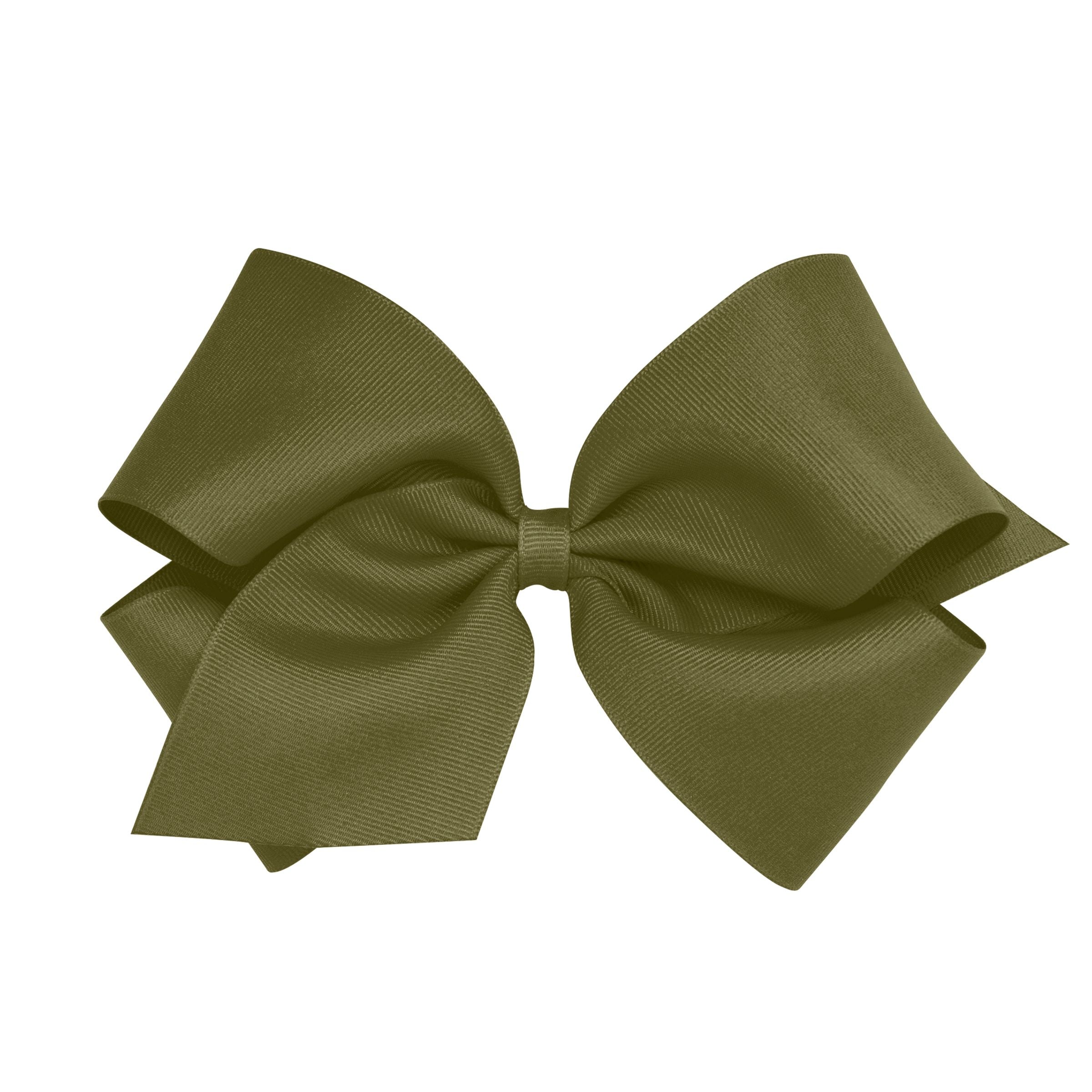 Wee Ones King Solid Grosgrain Bow (Plain Wrap)-WEE ONES-Little Giant Kidz