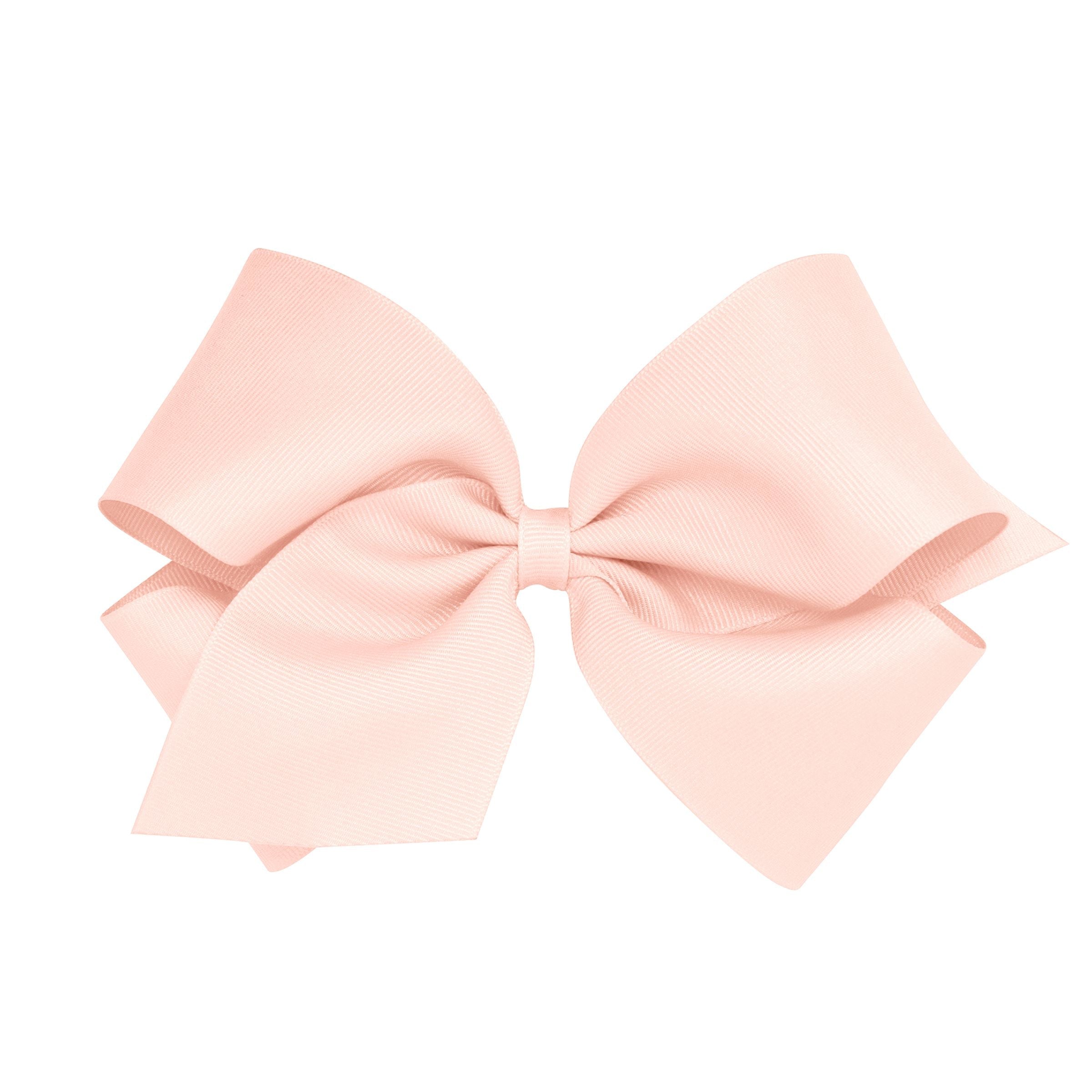 Wee Ones King Solid Grosgrain Bow (Plain Wrap)-WEE ONES-Little Giant Kidz