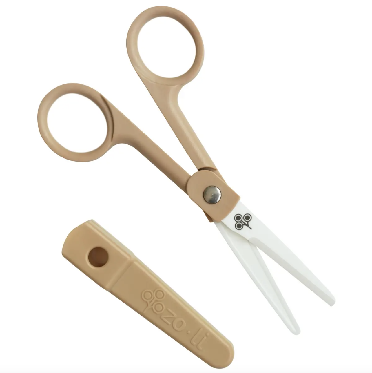 ZoLi SNIP Ceramic Food Scissors - Sandstone-ZOLI-Little Giant Kidz