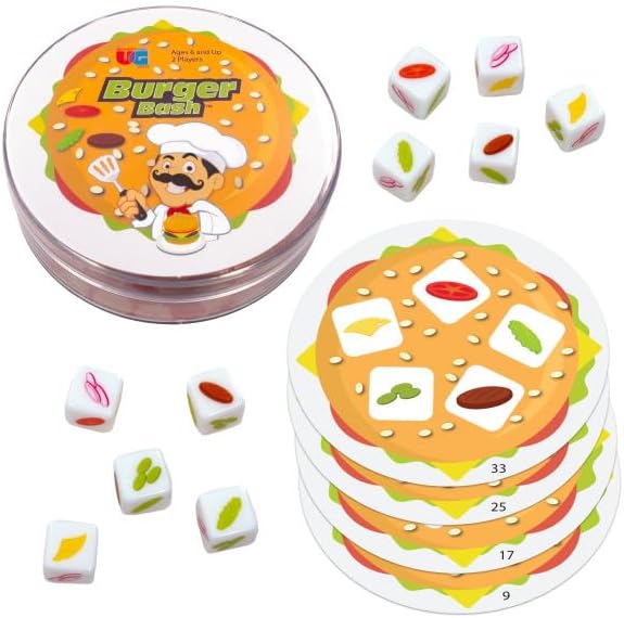 University Games Burger Bash Card and Dice Game