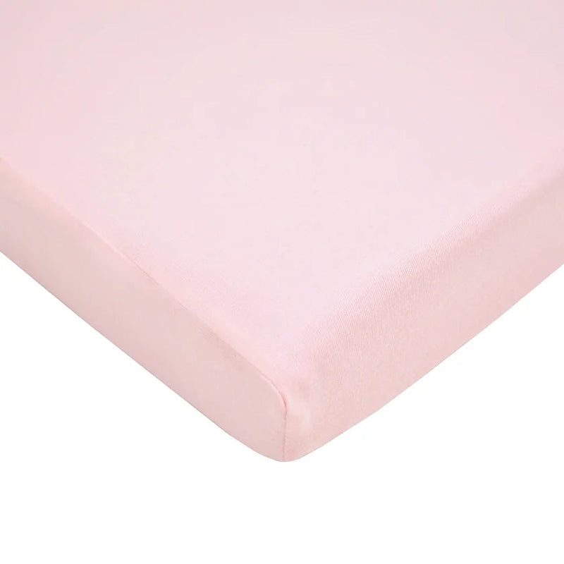 American Baby Co. 100% Cotton Knitted Jersey Crib Sheet - Pink-ABC-Little Giant Kidz