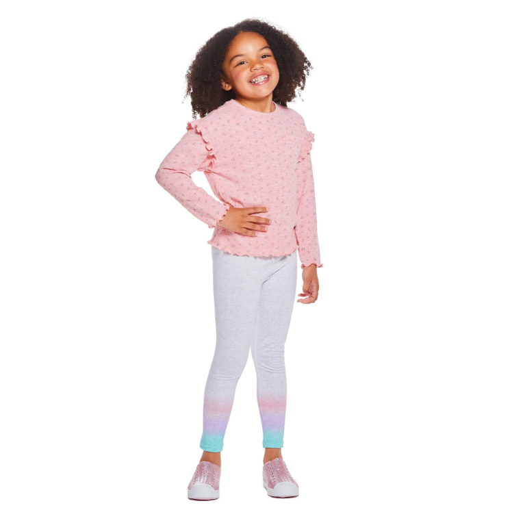 Andy & Evan Pink Floral Long Sleeve Tee-ANDY & EVAN-Little Giant Kidz