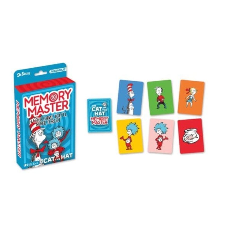 Aquarius, Gamago, Rocks Saws Cat In The Hat Memory Master Card Game (PDQ)-Aquarius, Gamago, Rocks Saws-Little Giant Kidz