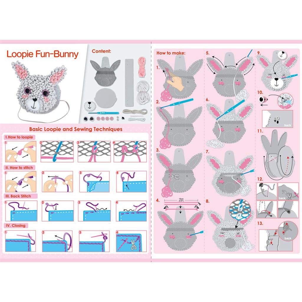 Avenir Loopie Fun My First Plush Bag - Bunny-DAM Good Ideas-Little Giant Kidz