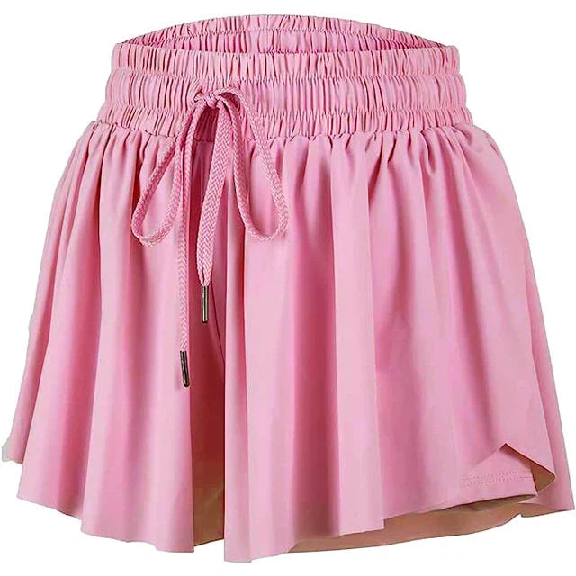 Azarhia Butterfly Flowy Shorts - Pink-AZARHIA-Little Giant Kidz