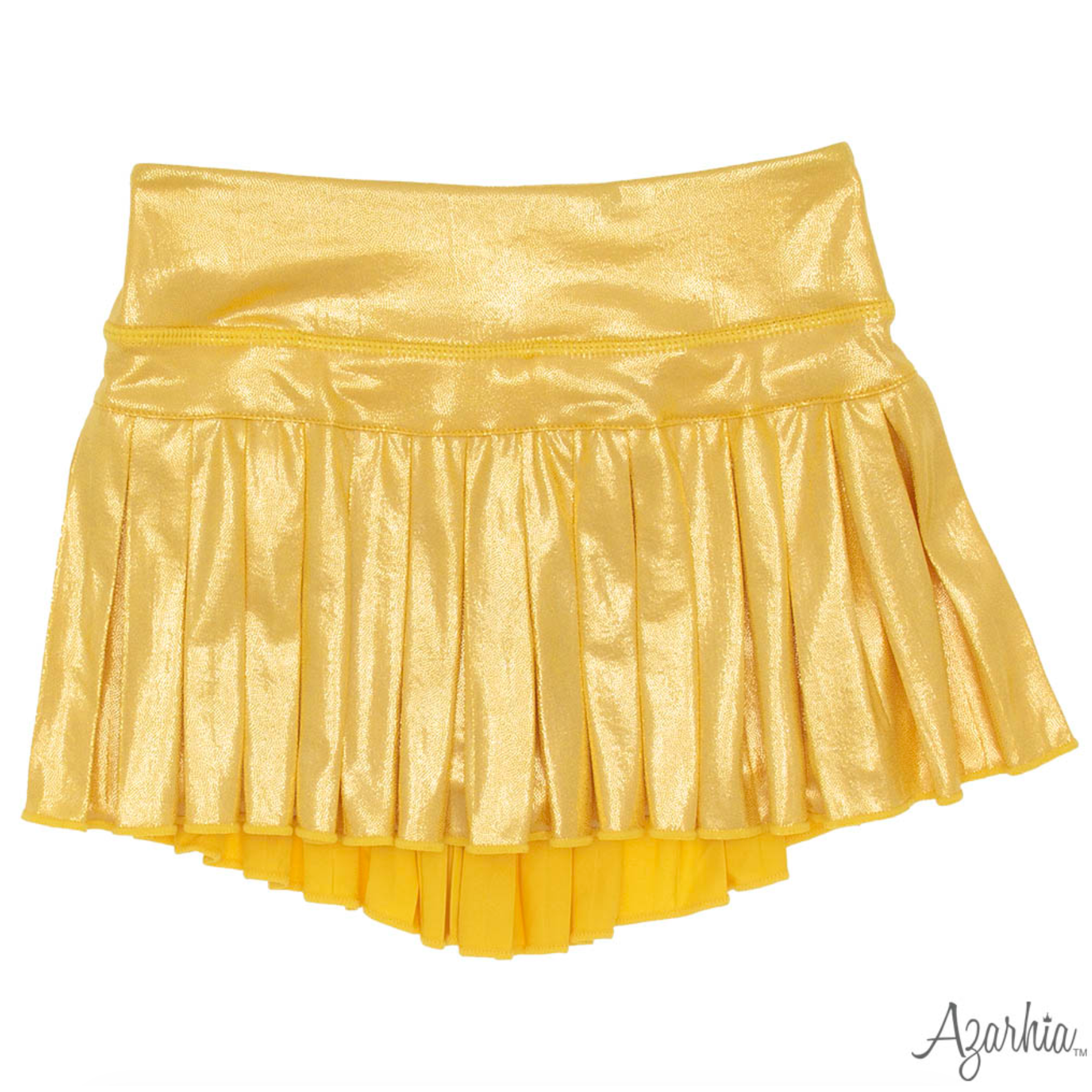 Azarhia Mini Pleated Skort- Gold-AZARHIA-Little Giant Kidz