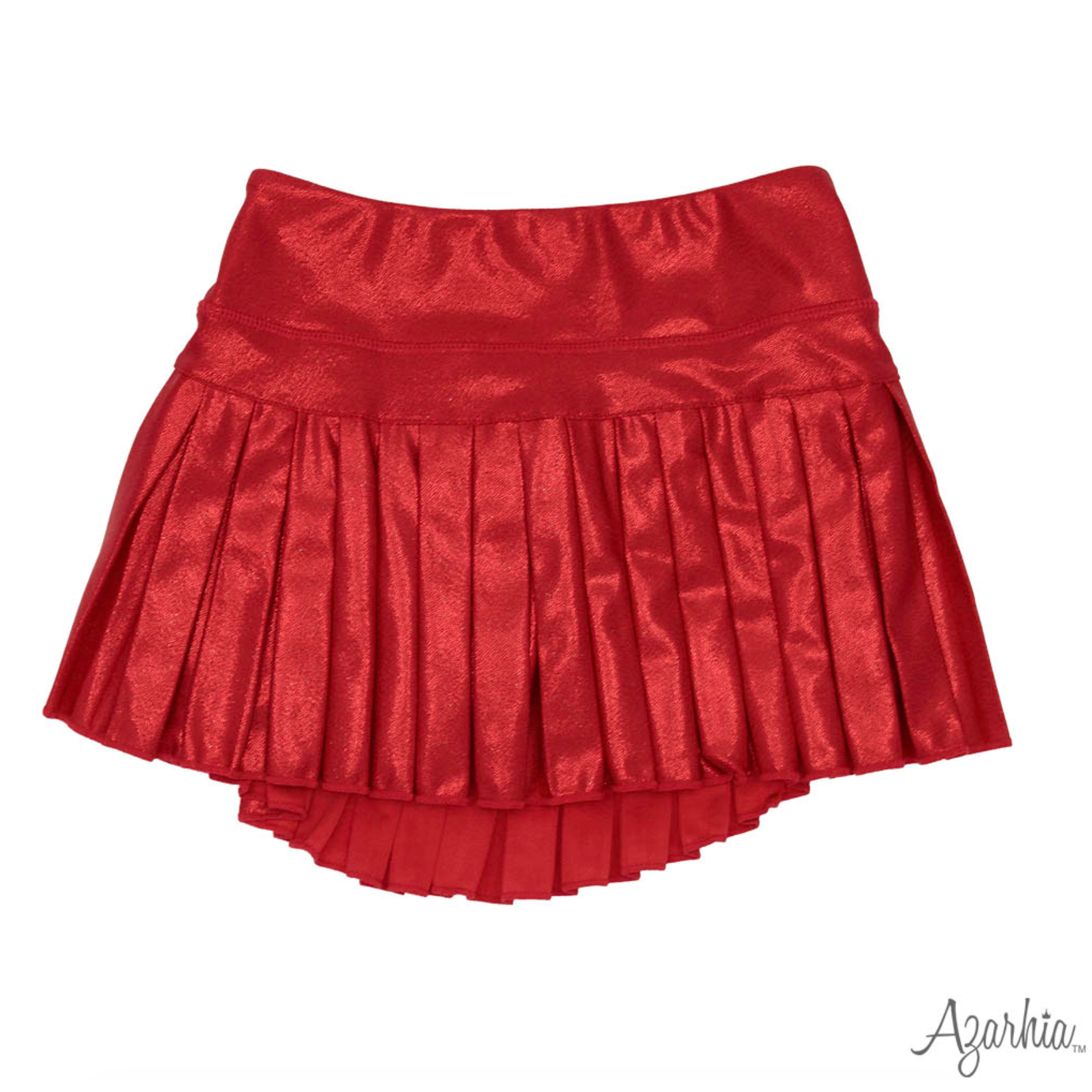 Azarhia Mini Pleated Skort- Red-AZARHIA-Little Giant Kidz