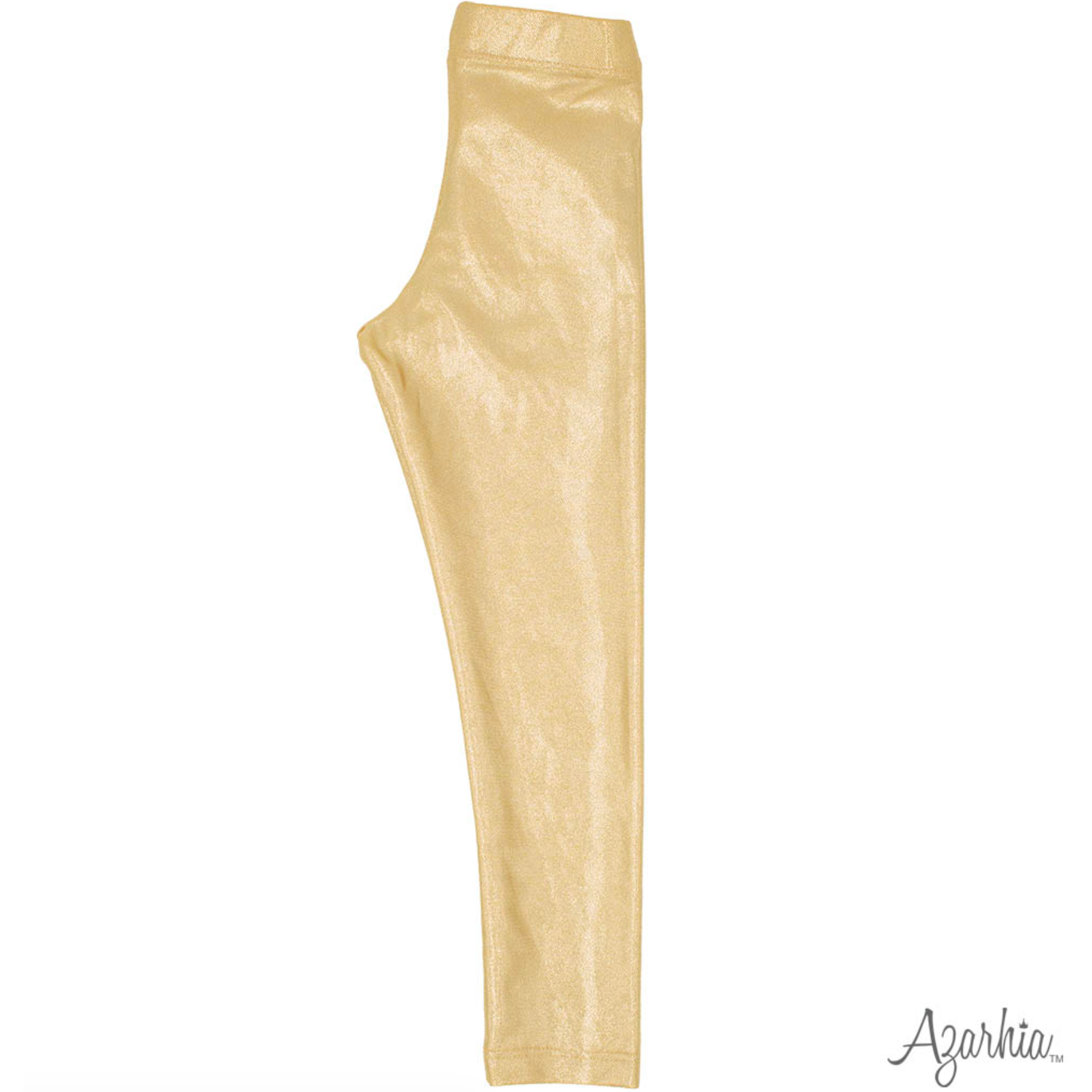 Azarhia Shimmer Leggings- Gold-AZARHIA-Little Giant Kidz