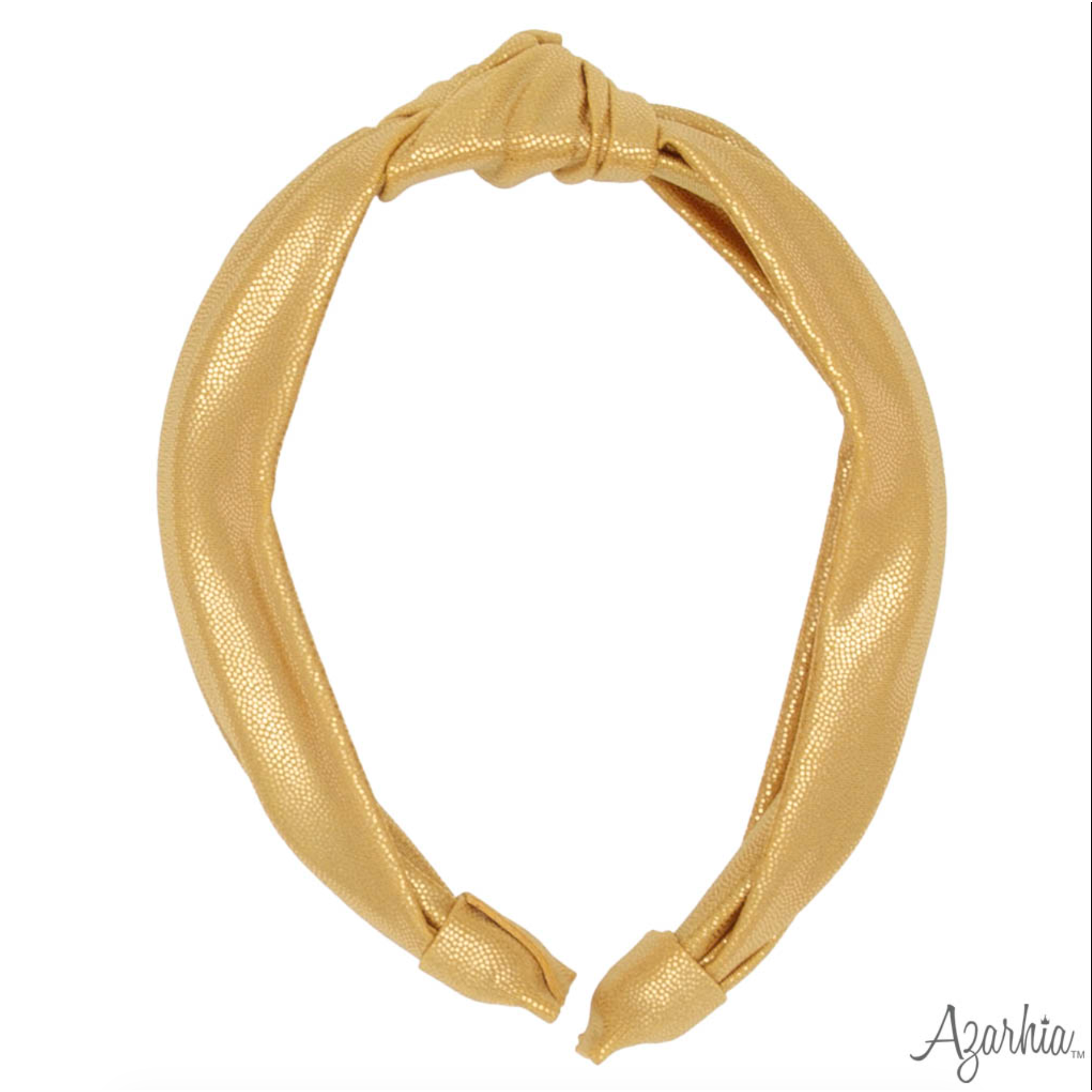 Azarhia Top Knot Headband- Gold Shimmer-AZARHIA-Little Giant Kidz