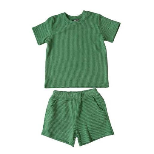 BANANA SPLIT Ember Short Set- Green-BANANA SPLIT-Little Giant Kidz