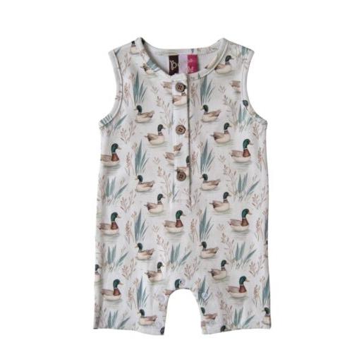BANANA SPLIT Feathered Friends Boy Romper-BANANA SPLIT-Little Giant Kidz