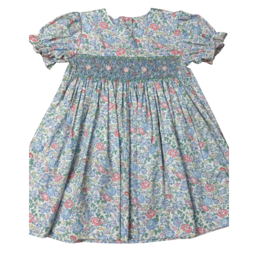 BANANA SPLIT Garden Delight Smocked Geo Dress-BANANA SPLIT-Little Giant Kidz