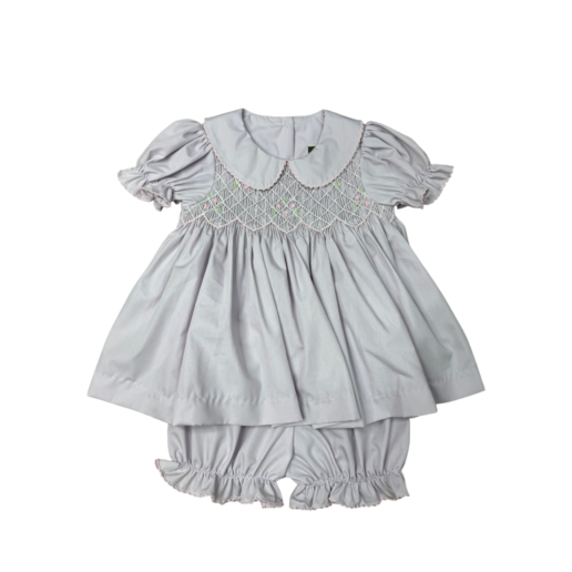 BANANA SPLIT Lilac Smocked Geo Bloomer Set-BANANA SPLIT-Little Giant Kidz