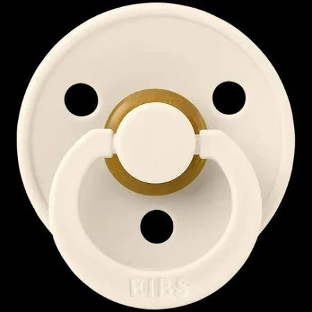 BIBS Latex Pacifier - Ivory/Petrol 2Pk-Maighan Distribution-Little Giant Kidz