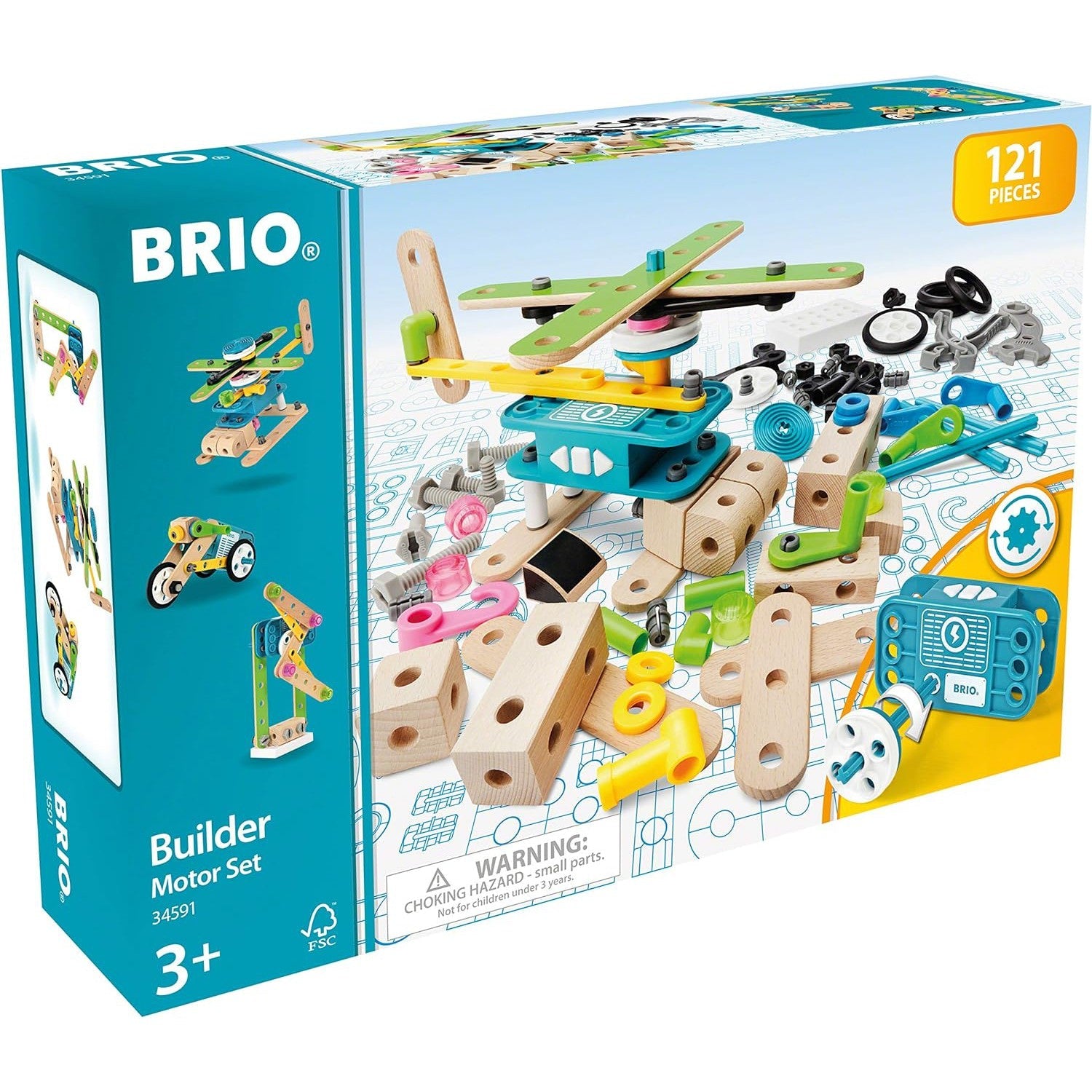 BRIO Builder Motor Set - 121 Pieces-BRIO-Little Giant Kidz