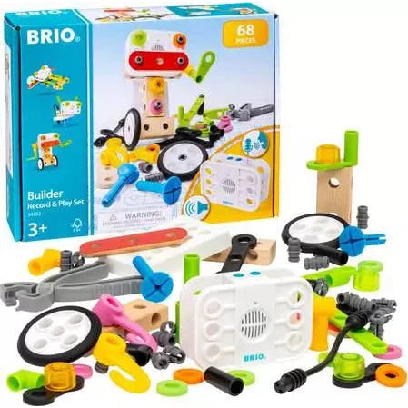 BRIO Builder Record & Play Set - 68 Pieces-BRIO-Little Giant Kidz