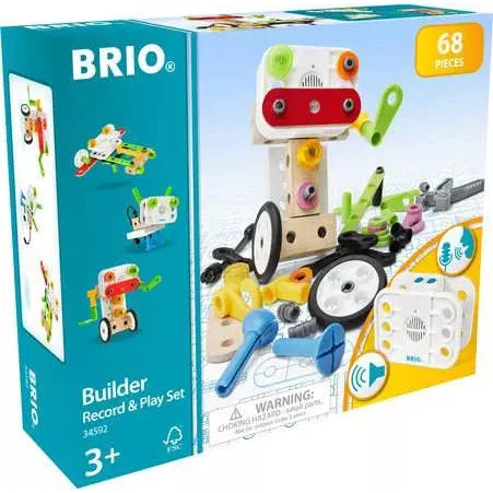 BRIO Builder Record & Play Set - 68 Pieces-BRIO-Little Giant Kidz