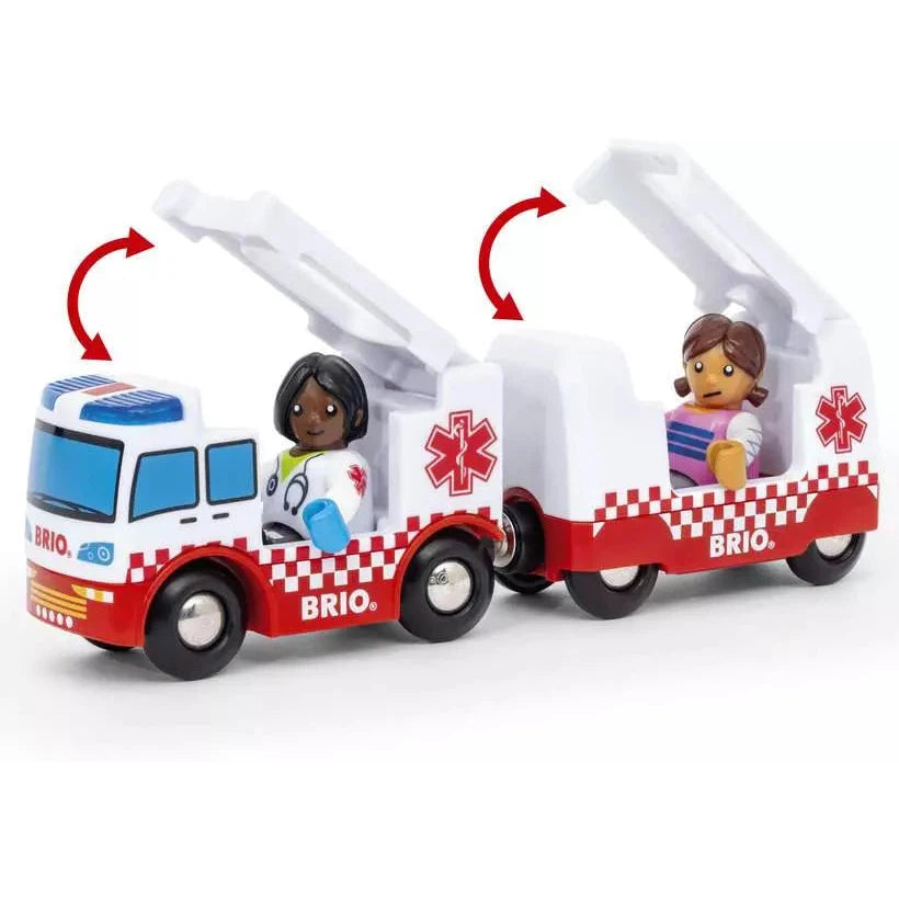 BRIO Rescue Ambulance-BRIO-Little Giant Kidz