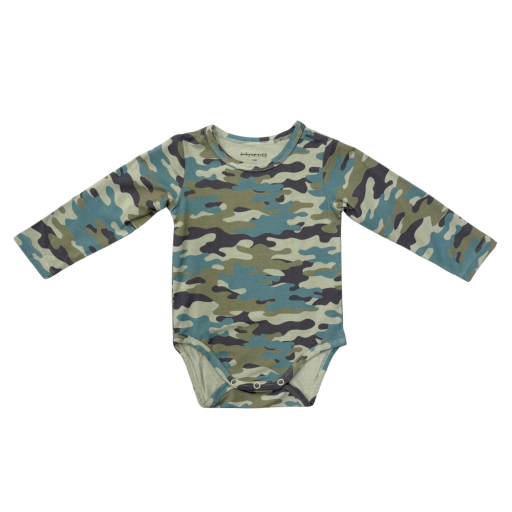 Baby Sprouts Baby Long Sleeve Bodysuit Camouflage-Baby Sprouts-Little Giant Kidz