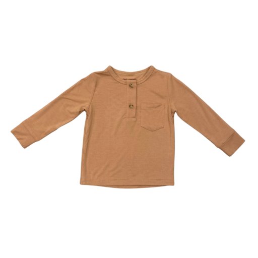 Baby Sprouts Boy'S Long Sleeve Henley Shirt Chai-Baby Sprouts-Little Giant Kidz