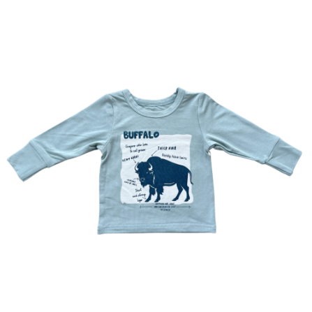 Baby Sprouts Boys Long Sleeve Tee- Buffalo-Baby Sprouts-Little Giant Kidz