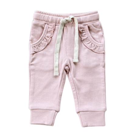 Baby Sprouts Girls Joggers- Holiday Blush-Baby Sprouts-Little Giant Kidz