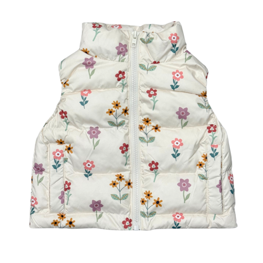 Baby Sprouts Kid'S Puffer Vest Meadow Bloom-Baby Sprouts-Little Giant Kidz