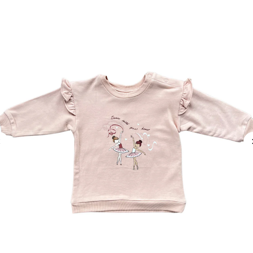 Baby Sprouts Ruffle Sweatshirt - Dance with Your Heart