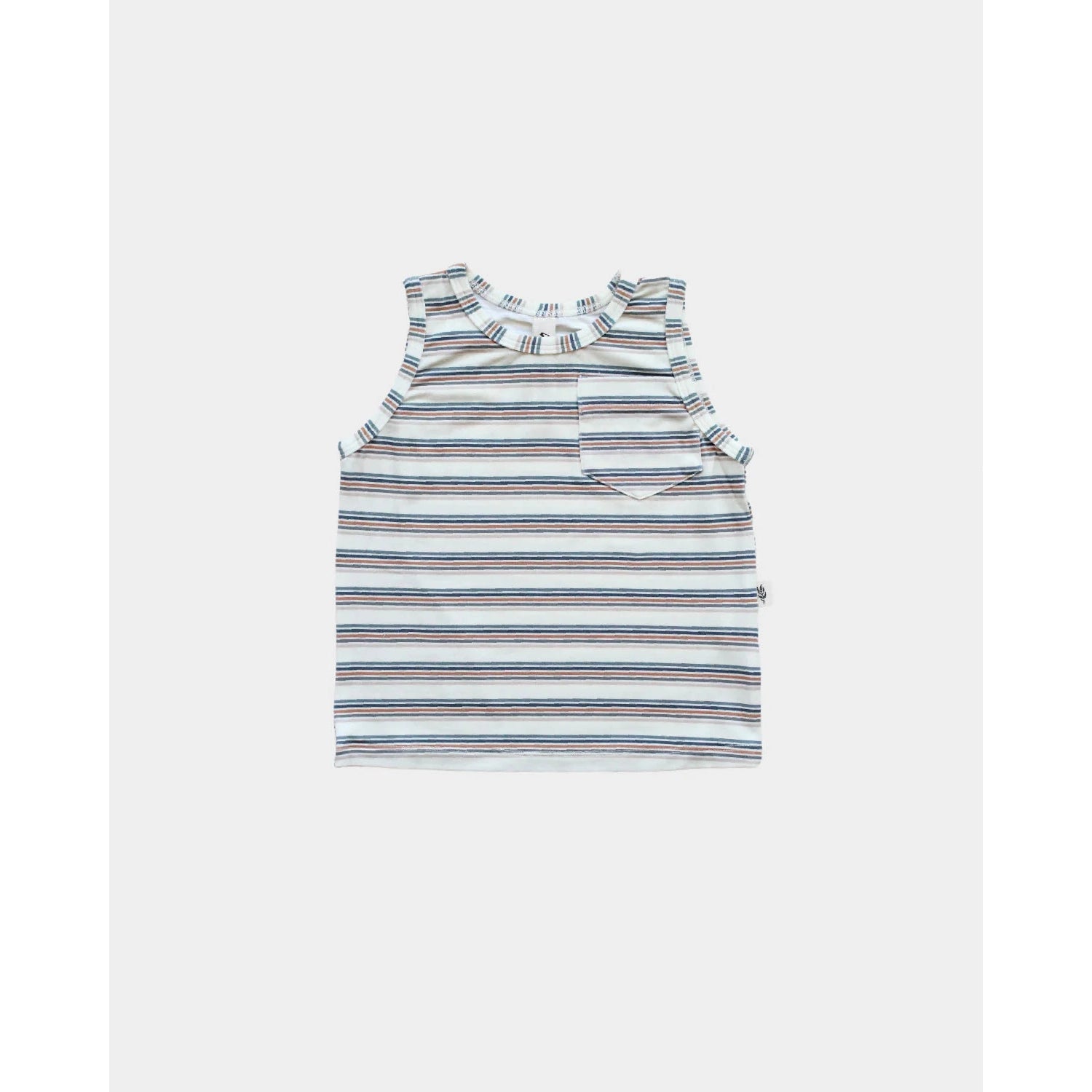 Baby Sprouts Vintage Stripe Boy's Pocket Tank-Baby Sprouts-Little Giant Kidz
