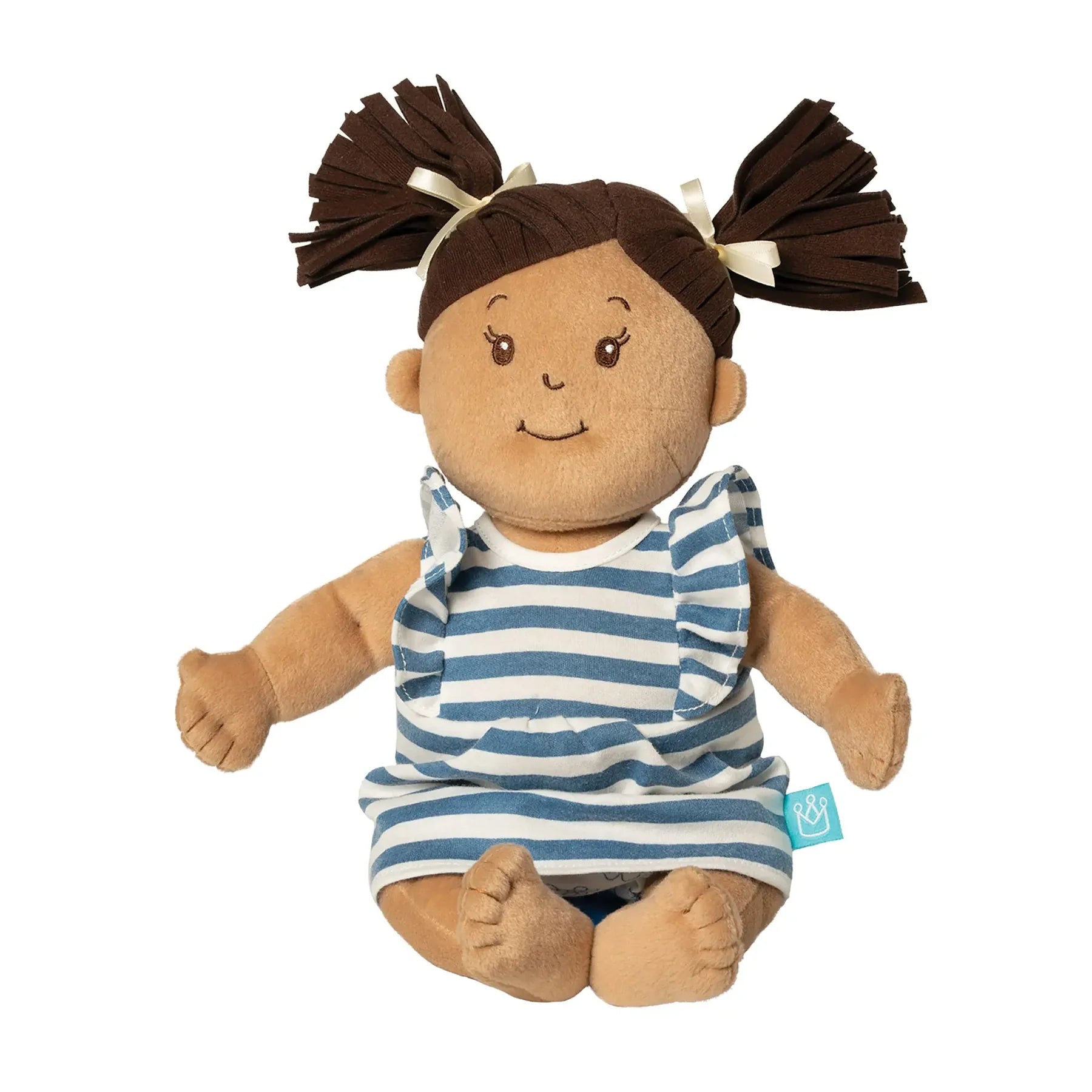 Baby Stella Beige Doll Brown Pigtails-MANHATTAN TOY-Little Giant Kidz