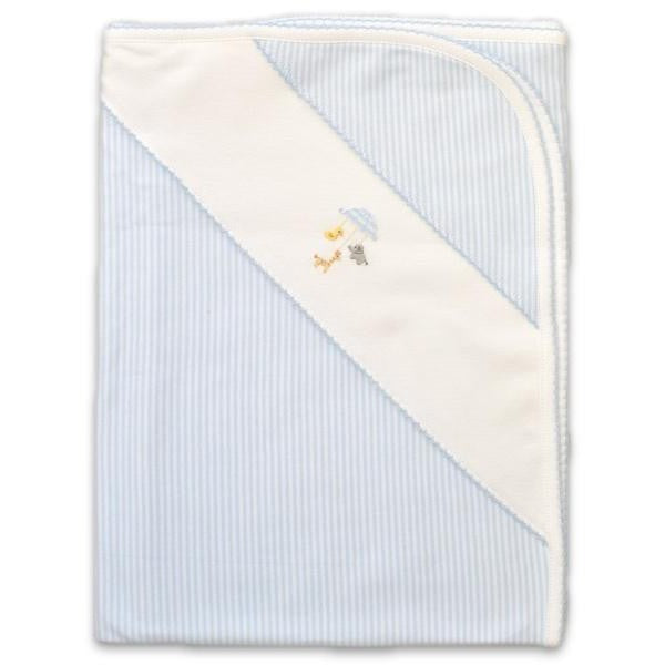 Baby Threads Baby Blue Animal Mobile Blanket-BABY THREADS-Little Giant Kidz